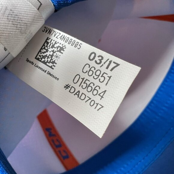 CCM Halftone Structured Flex Fitted Hat Cap S/M Hockey Equipment Blue Orange Dad - Picture 10 of 11